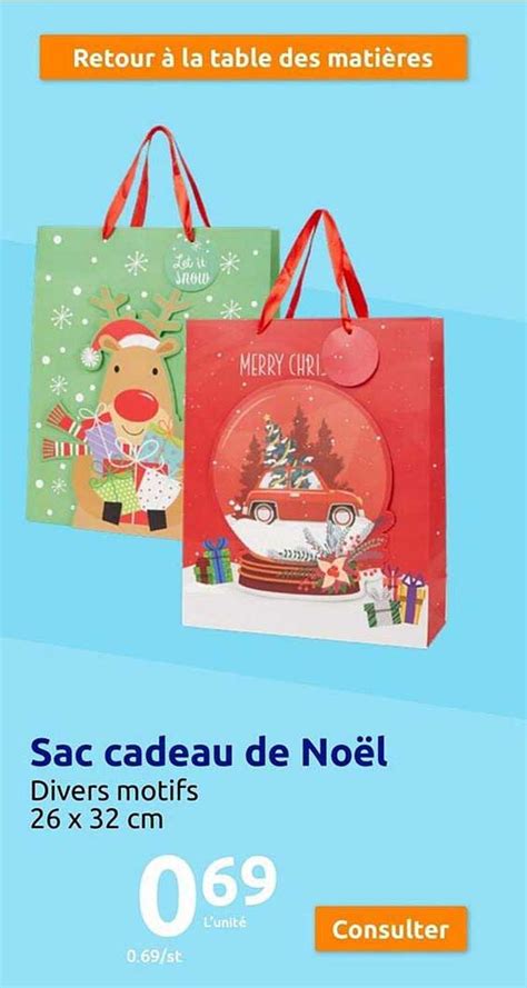 Promo Sac Cadeau De No L Chez Action Icatalogue Fr