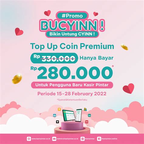 Promo Bucyinn 6 Bulan Kasir Pintar Pro Hanya 280000 Coin Premium