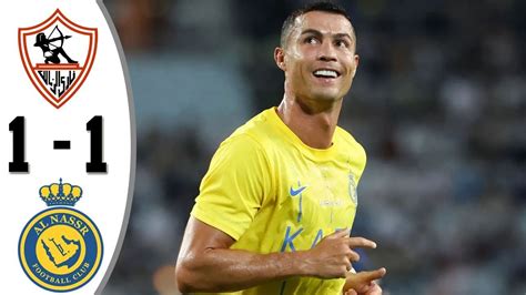 Al Nassr Vs Zamalek 1 1 Highlights Ronaldo Header Goal Ronaldo