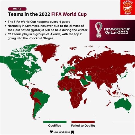 Teams In The 2022 Fifa World Cup Mapporn