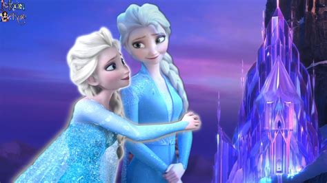 Elsa Frozen 2 Meets Elsa Frozen 1 Youtube