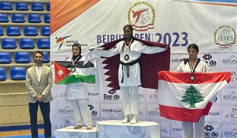 Qatar Wins Gold In 2023 Beirut Open Taekwondo