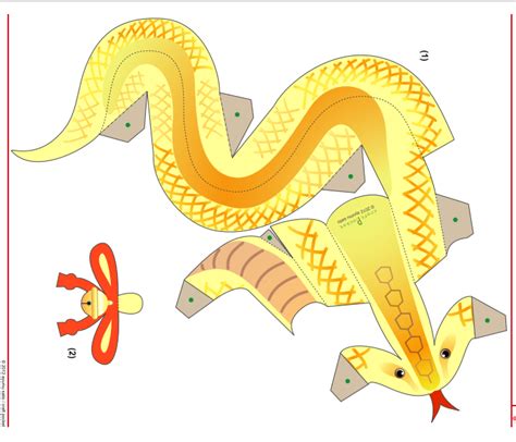 Free Snake Papercraft Template Aemo