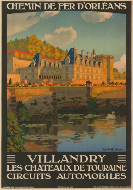 VILLANDRY Circuits automobiles Chemin de fer d Orléans CONSTANT DUVAL