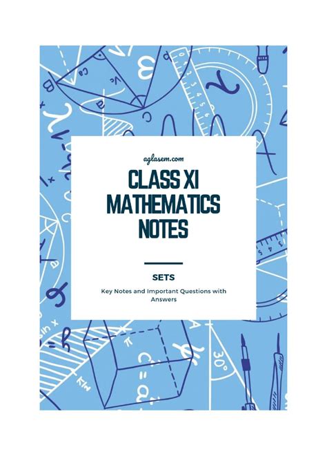 Class 11 Maths Sets Notes All Important Notes