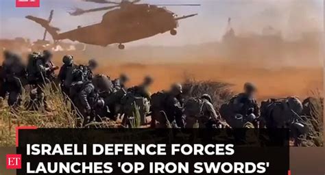 Terrorism Israeli Defence Forces Launch Operation Iron Swords