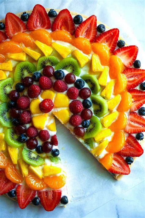 The Best Fruit Pizza Foodtasia