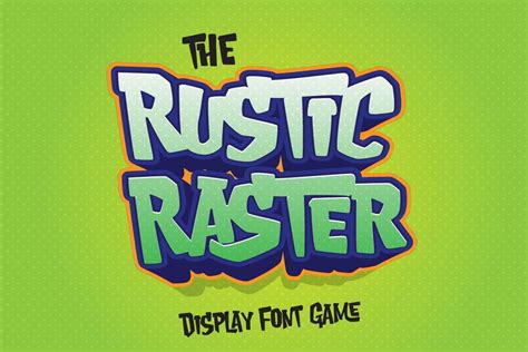 Rustic Raster Playful Game Font