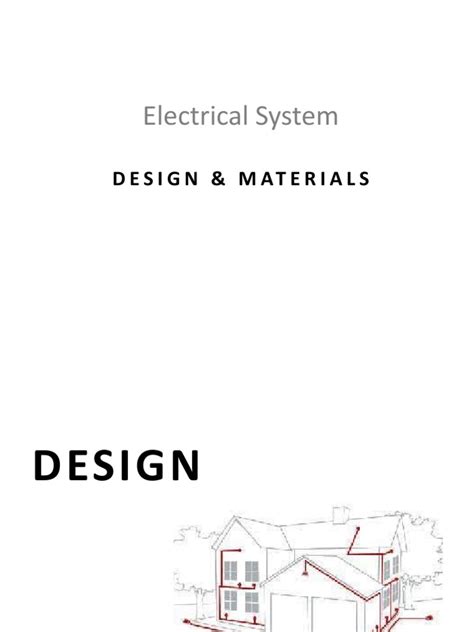 Electrical System: Design & Materials | PDF | Electrical Wiring ...