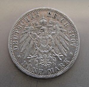 1907 A Five Funf Mark Deutsches Reich 90 Silver EBay