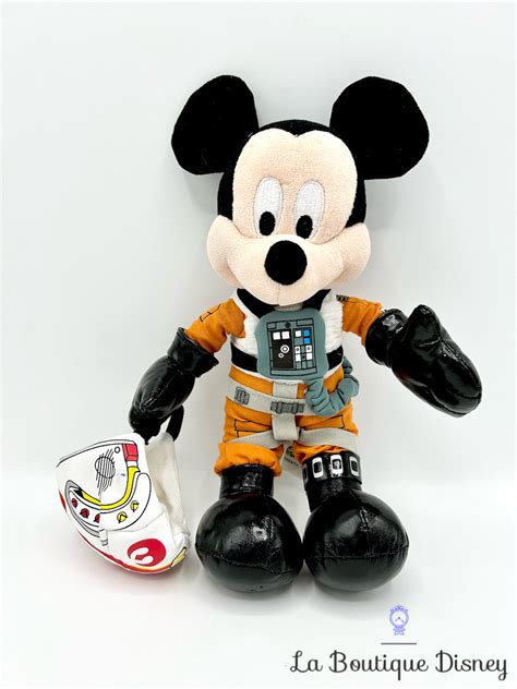 Peluche Mickey Mouse Pilote X Wing Disney Parks 2016 Disneyland Star