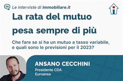 L Aumento Dei Tassi Sui Mutui Pesa Di Quanto Aumenteranno Le Rate