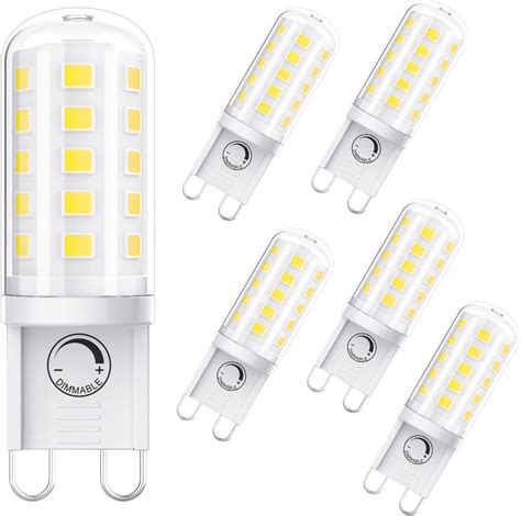 Sapiential Creation G9 LED Bulb Dimmable G9 Bulb 4W 400LM CRI 85 T4 G9