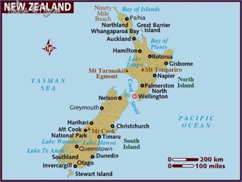 Christchurch New Zealand Map