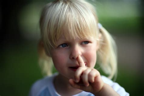 Girl Picking Boogers