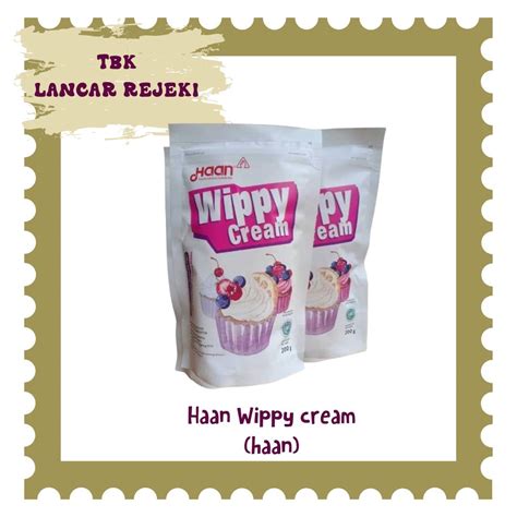 Jual Haan Whippy Cream Gr Shopee Indonesia