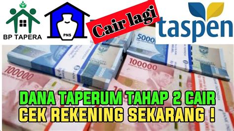 DANA TAPERUM PNS PENSIUN TAHAP II CAIR BP TAPERA TASPEN YouTube