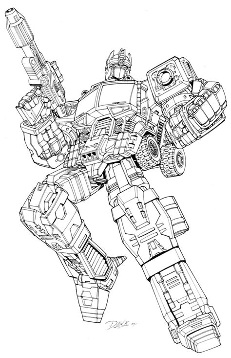 Free Printable Transformers Coloring Pages For Kids