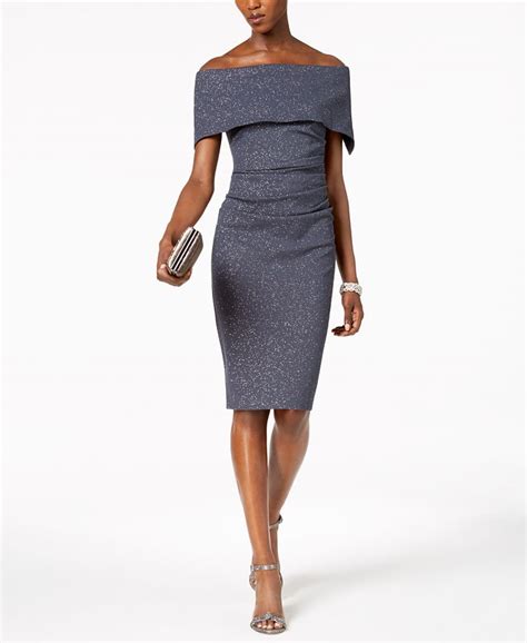 Vince Camuto Off The Shoulder Sheath Dress Macys