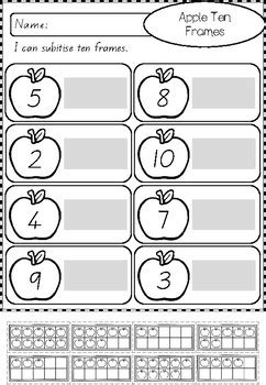 Subitising Worksheets (subitizing) by Apples and Antics | TpT