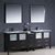 Torino Modern Double Sink Bathroom Vanity W Side Cabinet And