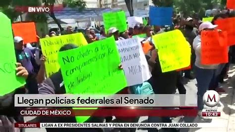 Policías Federales Protestan En Senado Contra Guardia Nacional Vídeo