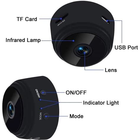 Cam Ra Miniature Mini Cam Ra De Surveillance Secr Te Ip Wifi P