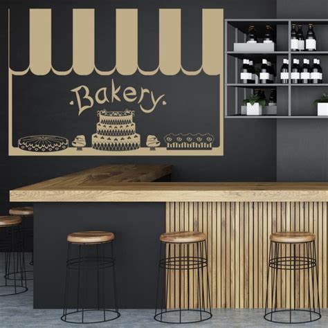 Bakery Front Shop Canopy Food Quotes And Slogans Wall Stickers Kitchen