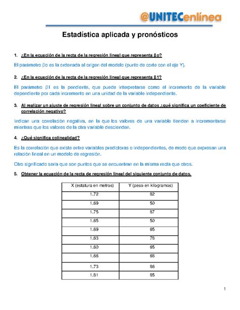 Entregable 2 Estadistica Aplicada Y Pronosticos Estadística aplicada