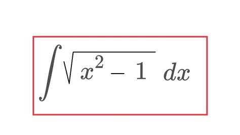 Integral Of Sqrtx2 1 Youtube