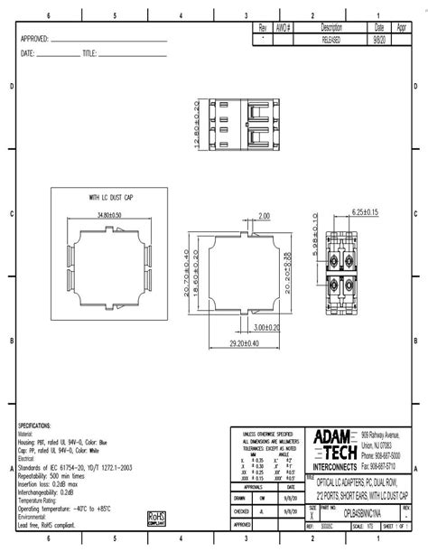 LC Fiber Optic Connectors Datasheets Mouser