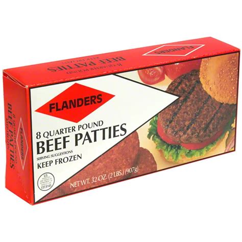 Flanders Quarter Pound Beef Patties Shop Beef And Veal At H E B