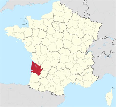 Présentation 84 Imagen Bordeaux Sur La Carte De France Fr