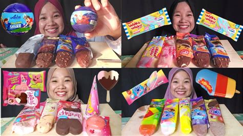 Kompilasi Asmr Es Krim Paddle Pop Campina Aice Glico Wingsupin Ipin