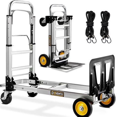 Upgraded Convertible Hand Truck Dolly, Folding Hand Truck 440 lbs