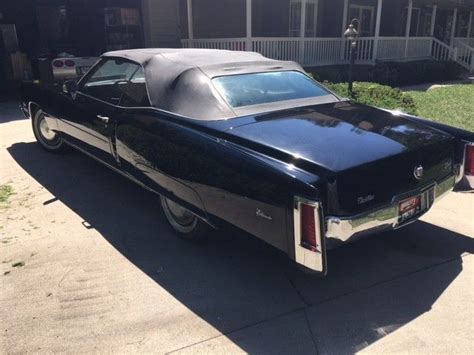 1972 Black Cadillac Eldorado Convertible