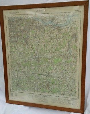 Framed Ordnance Survey Map In 2024 Framed Maps Frame Framed Map