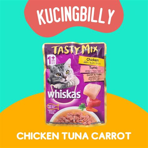 Jual Whiskas Tasty Mix Pouch Gr Makanan Kucing Basah Shopee