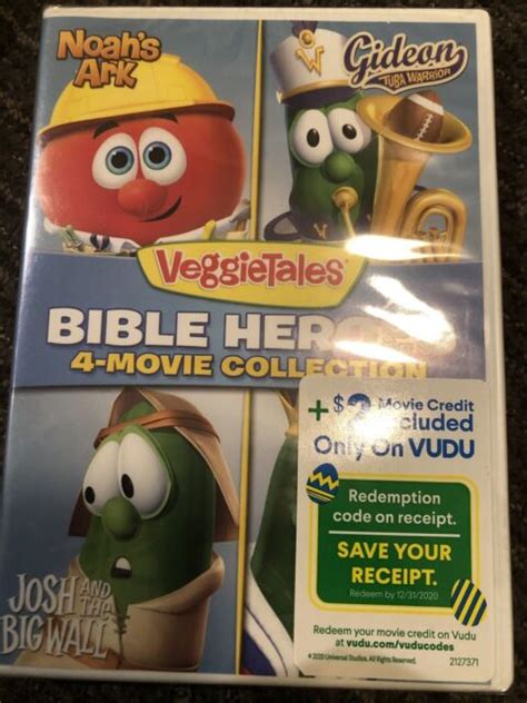 Veggietales Bible Heroes 4 Movie Collection Dvd 2018 Upc 191329077825 For Sale Online Ebay