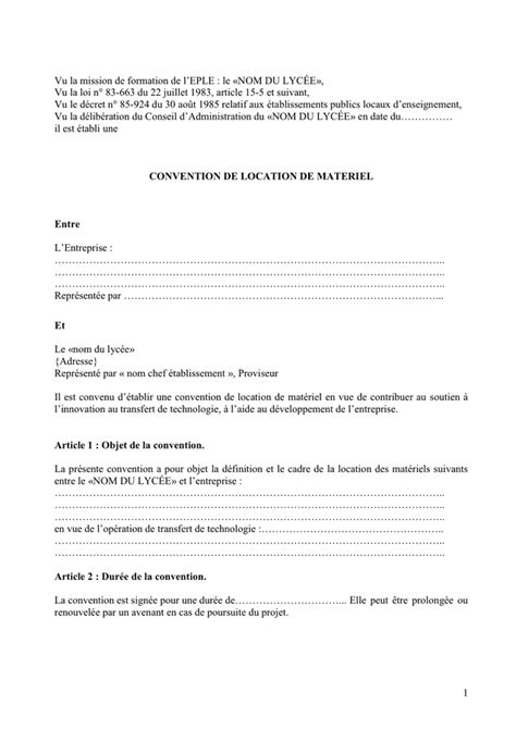 Mod Le De Convention T L Chargement Gratuit Documents Pdf Word Et Excel