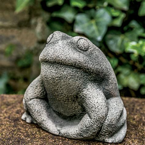 Stone Frog Cast Stone Garden Statue Frog Statue Soothing Company