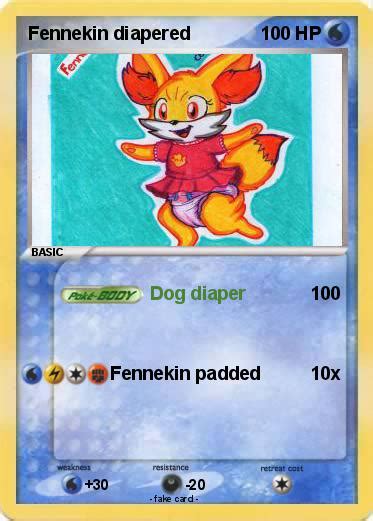 Pokémon Fennekin Diapered 1 1 Dog Diaper My Pokemon Card