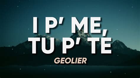 Geolier I P Me Tu P Te Sanremo Testo Lyrics Youtube