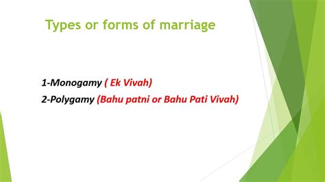 Marriage Its Types प्रकार विवाह के प्रकार Different Forms Of