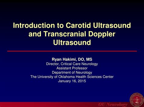 Ppt Introduction To Carotid Ultrasound And Transcranial Doppler