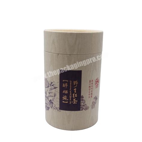 Food Grade Cardboard Round Kraft Brown Paper Tubes For Tea Packaging