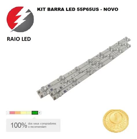 Kit Barra De Led Tcl 55p65us 55hr330m07b2 Novo 55p65 Entrega grátis