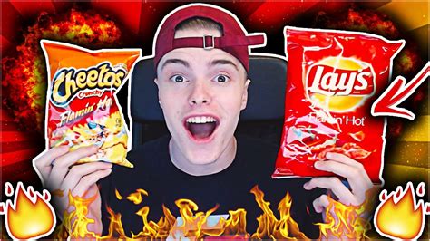 🔥 Flamin Hot Face Off 🔥 Trying Flamin Hot Lays Vs Flamin Hot Cheetos Taste Test Youtube