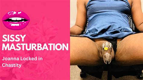 Caged Sissy Slut Rides Dildo And Sissygasm Using A Vibrator Locktober Chastity Special