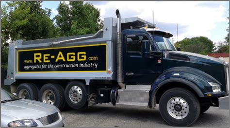 Hauling Dump Truck Grey Border Reagg